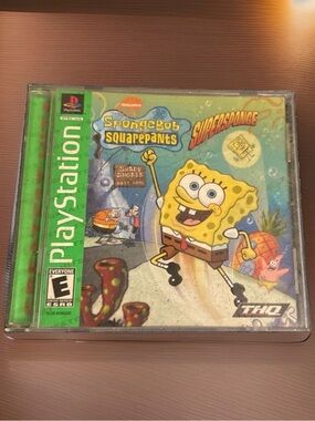 HQ SpongeBob SquarePants SuperSponge Video Game - Green, Yellow